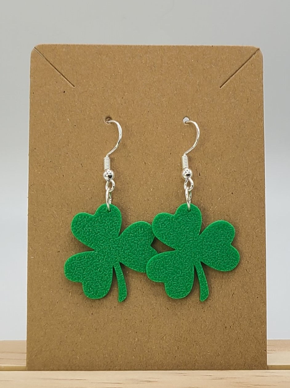 St. Patrick's Day Earring - 3C in green.