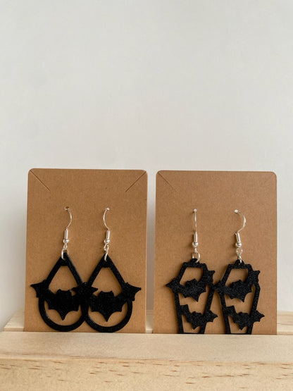Bats & Coffin Earrings